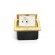 Hidden Pop Up Floor Socket Box , Brass French Socket With Modular Jack