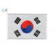 Korea Ireland Flag Embroidered Military Patches Rectangle Shape For Garment Uniform