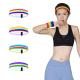 wholesale elastic custom basketball neon rainbow cotton sweat proof sweater absorbing workout sweatband headband
