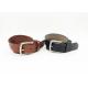 Foursquare Pattern Leather Waist Belt , Custom Embossed Belts With Zinc Alloy Buckle