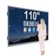 Six In One 110 Inch 4k Interactive Whiteboard Smart Board