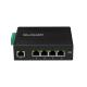Gigabit 5 Port Industrial Ethernet Switch Hub Support POE At / Af Switch