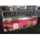 1260W Small Gelato Display Freezer  12 Pieces Trays Soft Ice Cream Machine