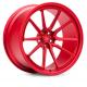 Candy Red Flat Porsche Forged Wheels 24inches Car Customized For GT Car