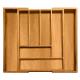 100% Pure Bamboo Expandable, kitchen Utensil - Cutlery and Utility Bamboo Drawer Organizer