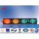 Windproof High Way 4m Steel Traffic Light Signals With Post Controller