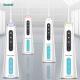 Therapeutic Ozone Oral Irrigator With 600ml Water Tank 360° Rotatable Nozzle White