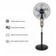 16 Inch Rechargeable Solar Charging Fan 12v Standing Battery Emergency With Panel Pedestal