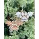 Paw With Wings Pet Memorial Ornament 3.5 X 5.5 In Personalized