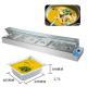 Glass Cover Electric Food Warmer Set Pan Size 270*330*100mm Essential for Food Service