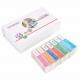 35pcs Box Set Of Prepared Glass Microscope Slides On Animals Insects Plants Flowers For Children Education