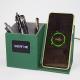OEM Green Wireless Charging Pen Holder With Mobile Phone Holder
