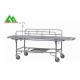 Stretcher Hospital Bed With Wheels Emergency Room Equipment Stainless Steel