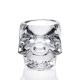 Luxury Decorative Simple  Custom Brand Transparent Candle Holder Bone Shape Tealight Set for party decoration