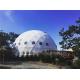 Geodesic Clear Dome Tents White PVC Cover Anti Heat Ventilation Windows
