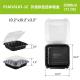 2000ml PP Hinged Lid Microwave Container 71oz 10.2''X10.2''X3.2''