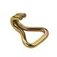 High Quality Factory Safety Cargo Lashing Webbing Gold J Swan hook for Tie Down