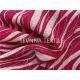 Pink Zebra Printing Superfine Fiber Yoga Wear Fabric Plain Dyed
