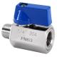 Equal Flow Standard Mini Type Ball Valve in 304 316 Sanitary Stainless Steel Material