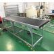 Black PVC Belt Conveyor Automated Conveyor Systems For Industry Products Transfer