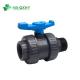Plastic Material PVC Male Union Ball Valve Hassle-Free for Irrigation Water Supply