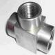 Socket Weld Pickling Forged Stainless Steel Pipe Fittings Tee Durable Reliable DN6
