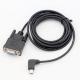 CUSTOM 90 Degree Right Angle Mini B USB to Female DB9 RS232 Serial Cable