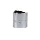 Shiny Silver Aluminium Shampoo Push Disc Top Cap Tassel 28/410 	Disc Top Caps
