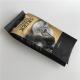 Customized Printing 250g Four Side Sealed Stand Up Coffee Pouches With Valve