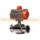 Pneumatic Actuator Tri Clamp Ball Valve Sanitary Stainless Steel