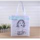 Handle shoulder dual use recyclable shopping cotton bag,Manufacturer custom-made 12oz white handled cotton canvas tote b