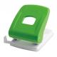 Green Color 5.5mm Hole 2 Holes Paper Punch for 20 Sheets Capacity