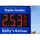 12” Gasoline led price display Waterproof with High Brightness Led Digit Segment