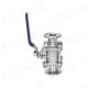 Customization Advantage Stainless Steel 3PC Manual Quick Ball Valve for Water Channel