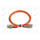 Duplex Fiber Optic Patch Cord SC SC Multimode 0.35dB Insertion Loss IEC Standard