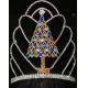 Christamas tree pageant crowns custom logo tall pageant tiaras wholesale pageant crowns supplier manufactuer pai crown