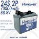 24S2P 88.8V 70000mAh Soft Pack Battery for Communication Port RS485 from Herewin