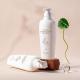 500ml HDPE White cylindrical smooth with white pump for shampoo lotion bottle