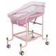 810 X 520 X 880mm Hospital Baby Bed Cart Steel Side Rails Around