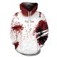 Machine Washable 3d Sublimation Printing Hoodie Blank Fleece Pullover Multicolor
