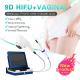 Portable 9D HIFU Machine 2 In 1 For Vaginal Tightening Face Lift