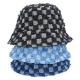 Fashion Designer Bucket Hats High Quality Denim Jeans Fisherman Bucket Hat With Custom Logo