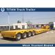 Goose neck detachable 4 axles military lowboy trailer 65 Ton - 80 Tons