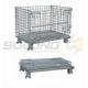 Fully Collapsible Wire Container Storage Cages Industrial Metal Baskets