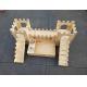 Zoopollo Diy Large Rabbit Castle House With Feeding Station
