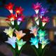 Outdoor Solar Lily Flowers Lights Solar Garden Lights for Lawn Patio Pathway Yard Farm Wedding Decoration