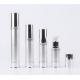 Brushed Silver airless bottle cosmetic packaging 15ml 30ml 50ml