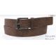 Old Silver Buckle Brown Mens Casual Belts Semicircle / Pointed Belt Tip Available