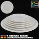Pure White Ceramic Chafing Dish , White Porcelain Dishes 10 Elegant  BPA Free