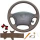 Sewing Auto Leather Steering Wheel Wrap For Toyota Highlander 2004 2005 2006 2007 Tacoma 2005 2006 2007 2008 2009 2010 2011